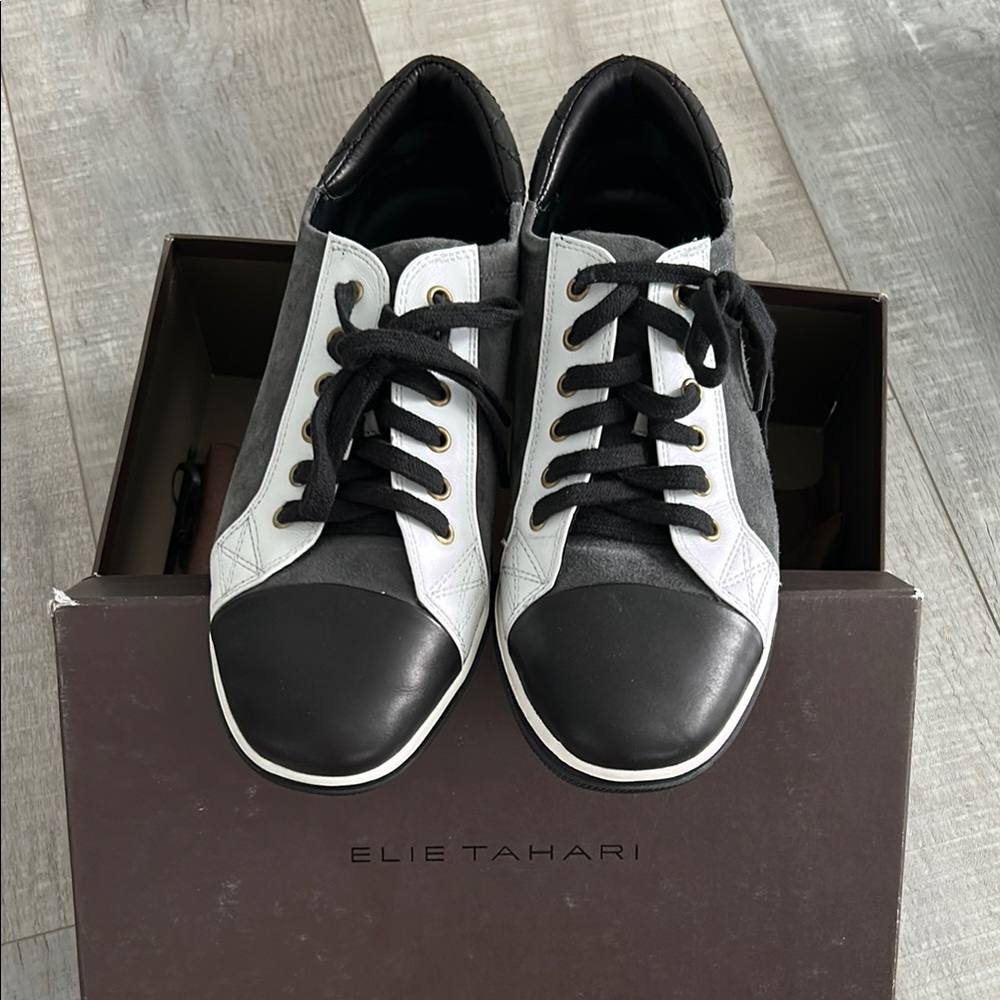 Elie Tahari women’s Black and Gray Sneakers